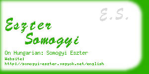 eszter somogyi business card